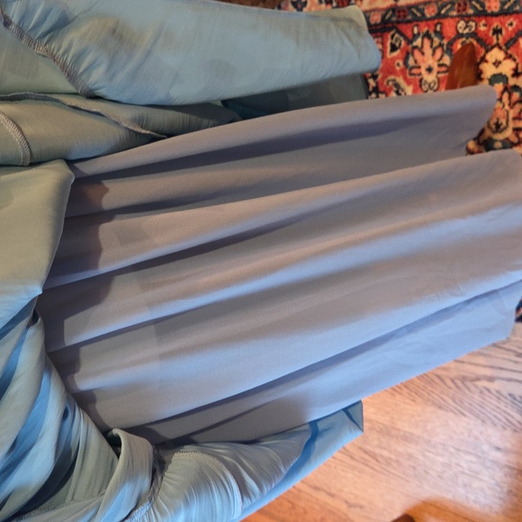 Elegant Blue Ruffle Maxi Dress - Picture 9 of 9